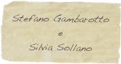 Stefano Gambarotto
e
Silvia Sollano